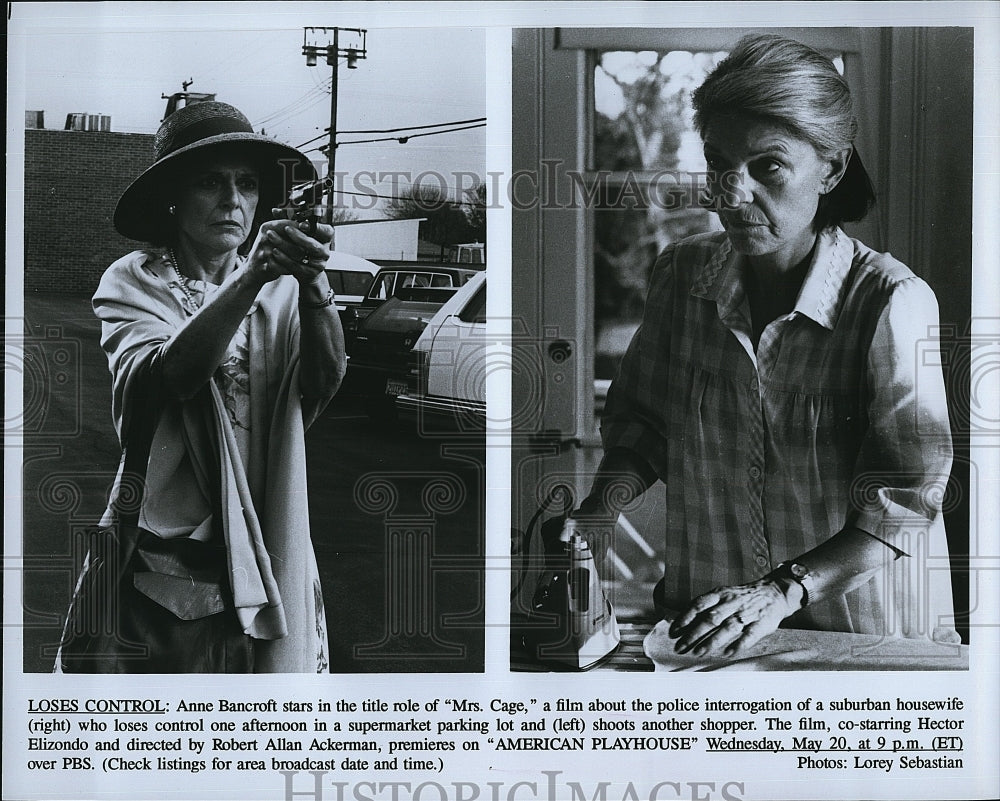 1975 Press Photo &quot;Mrs Cage&quot; Anne Bancroft stars- Historic Images