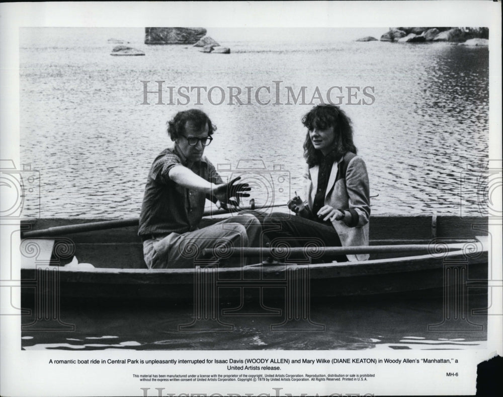 1979 Press Photo Woody Allen, Diane Keaton "Manhattan"- Historic Images