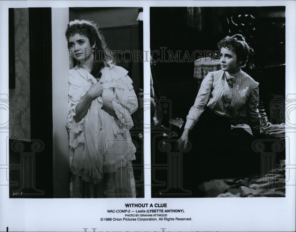 1988 Press Photo Lysette Anthony in &quot;Without a Clue&quot;- Historic Images