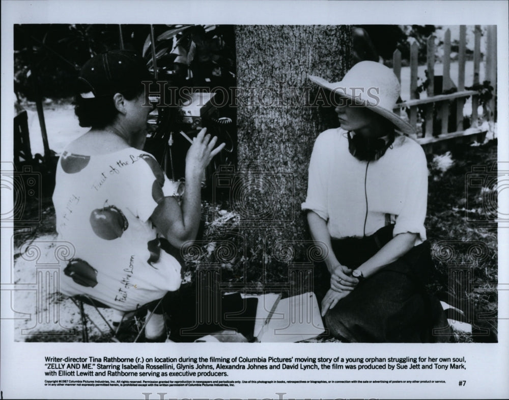 1987 Press Photo Director Tina Rathborne, &quot;Zelly and Me&quot;- Historic Images