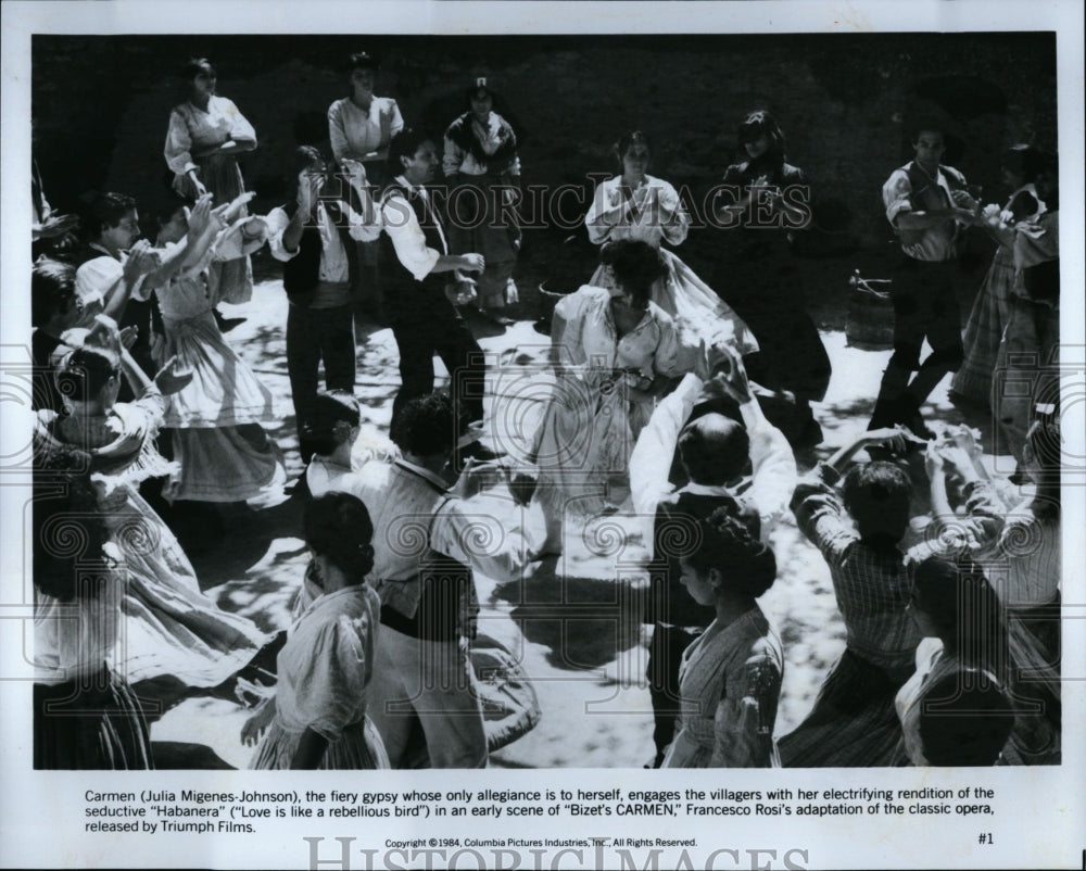 1984 Press Photo &quot;Bizet&#39;s Carmen&quot; Julia Migenes Johnson- Historic Images