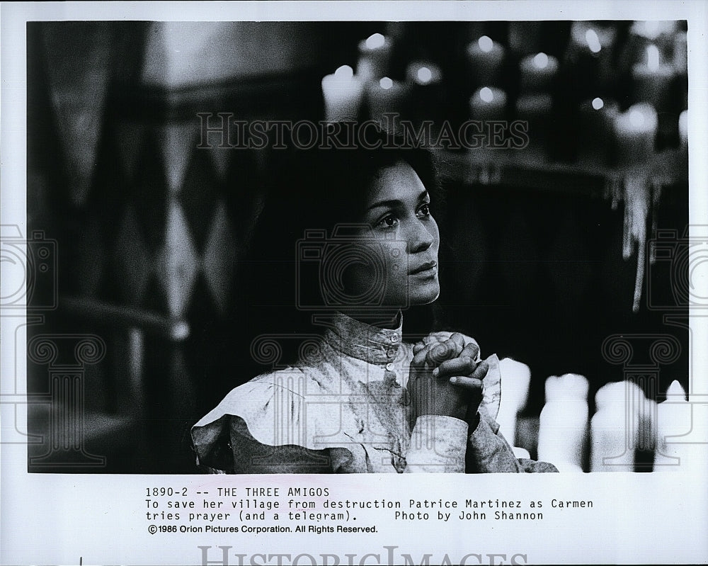 1986 Press Photo Patrice Martinez in &quot;The Three Amigos&quot;- Historic Images