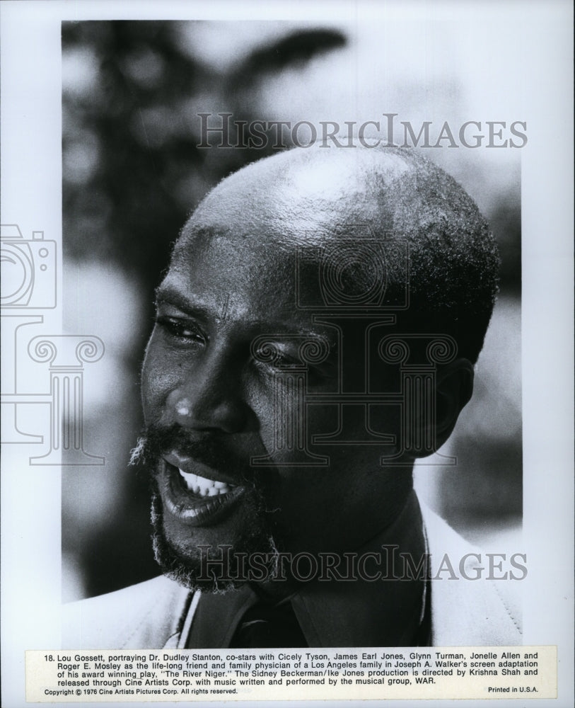 1976 Press Photo Lou Gossett Actor Stars In River Niger Drama Movie Film- Historic Images