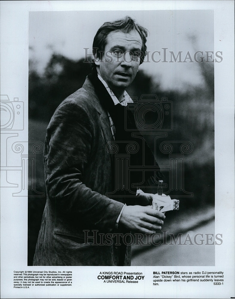 1984 Press Photo Bill Paterson Stars As Alan &quot;Dickey&quot; Bird In &quot;Comfort &amp; Joy&quot;- Historic Images