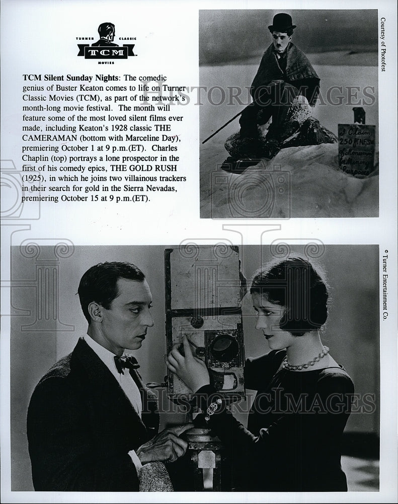 1928 Press Photo Buster Keaton & Marceline Day in "The Cameraman"- Historic Images