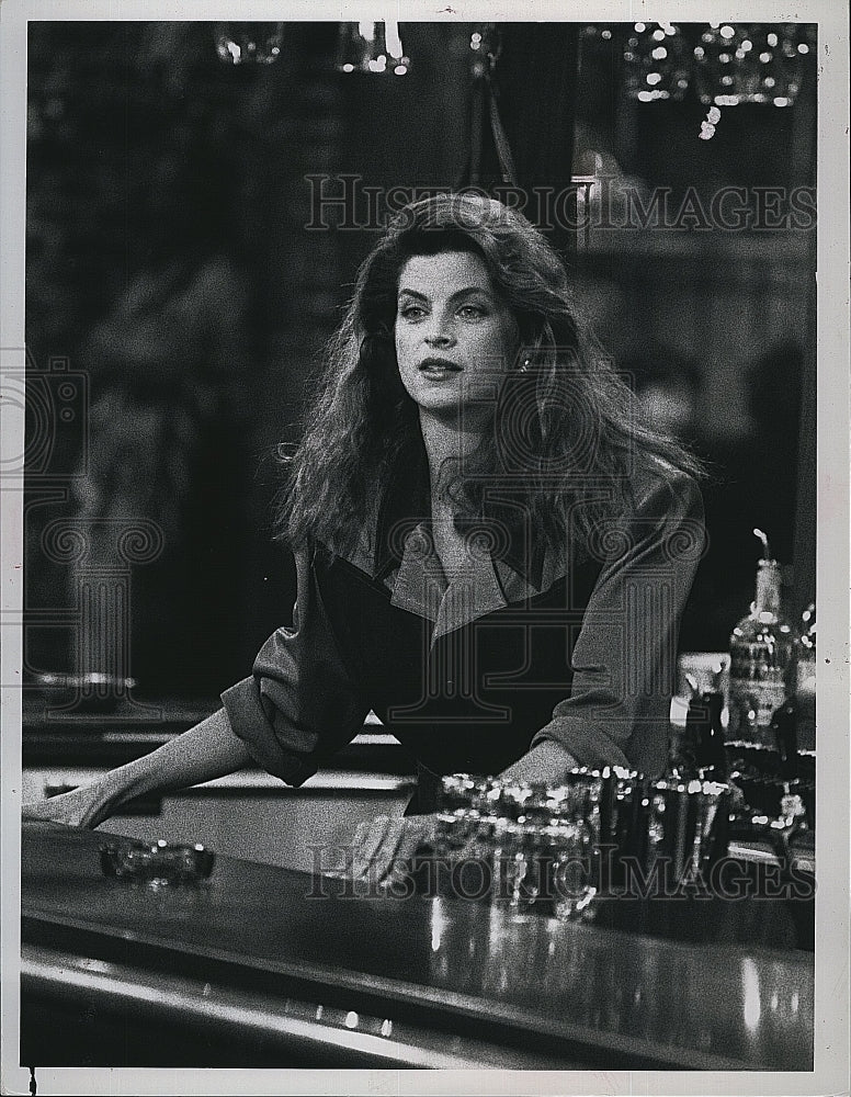 1987 Press Photo Kirstie Alley as Rebecca on &quot;Cheers&quot;- Historic Images