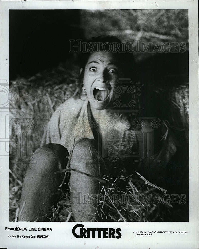 1986 Press Photo &quot;Critters&quot; starring Nadine Der Velde- Historic Images