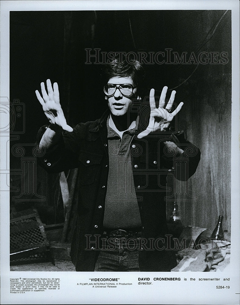 1983 Press Photo David Cronenberg Screenwriter Director of &quot;Videodrome&quot;- Historic Images