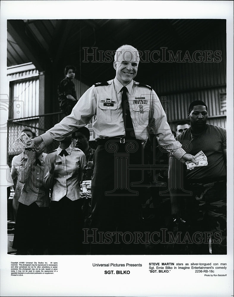 1995 Press Photo Sgt. Bilko Steve Martin Actor - Historic Images