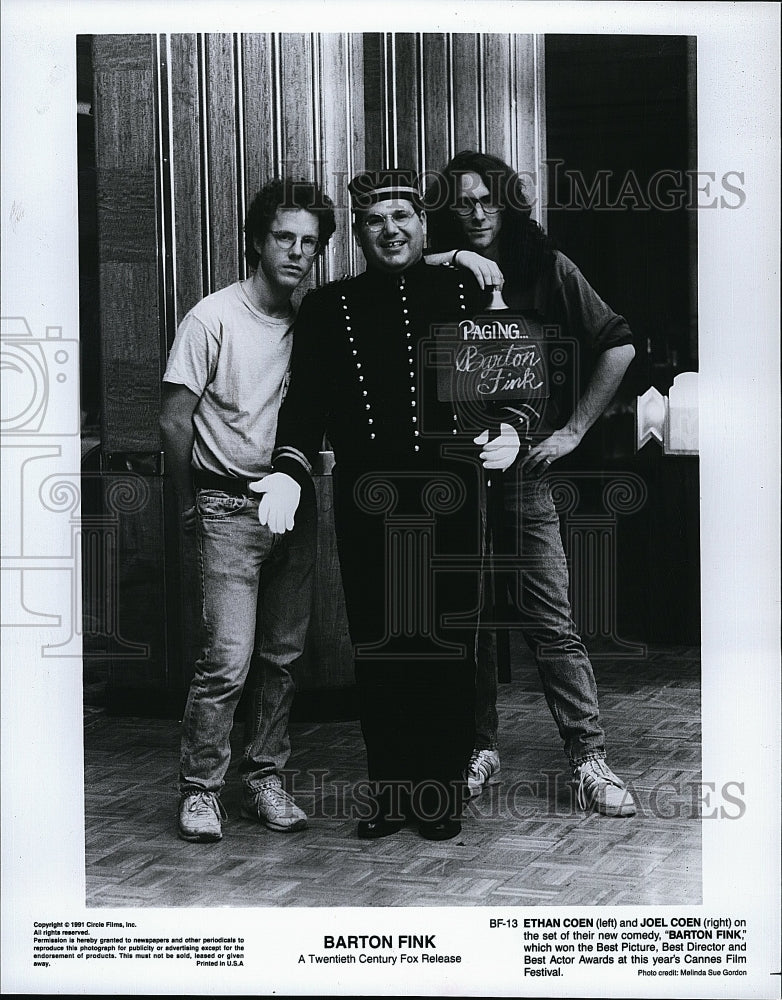 1991 Press Photo Movie Barton Fink Ethan Coen Joel Coen - Historic Images