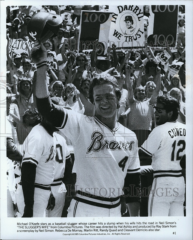 1985 Press Photo Michael O&#39;Keefe American Actor Slugger&#39;s Wife Baseball Movie- Historic Images