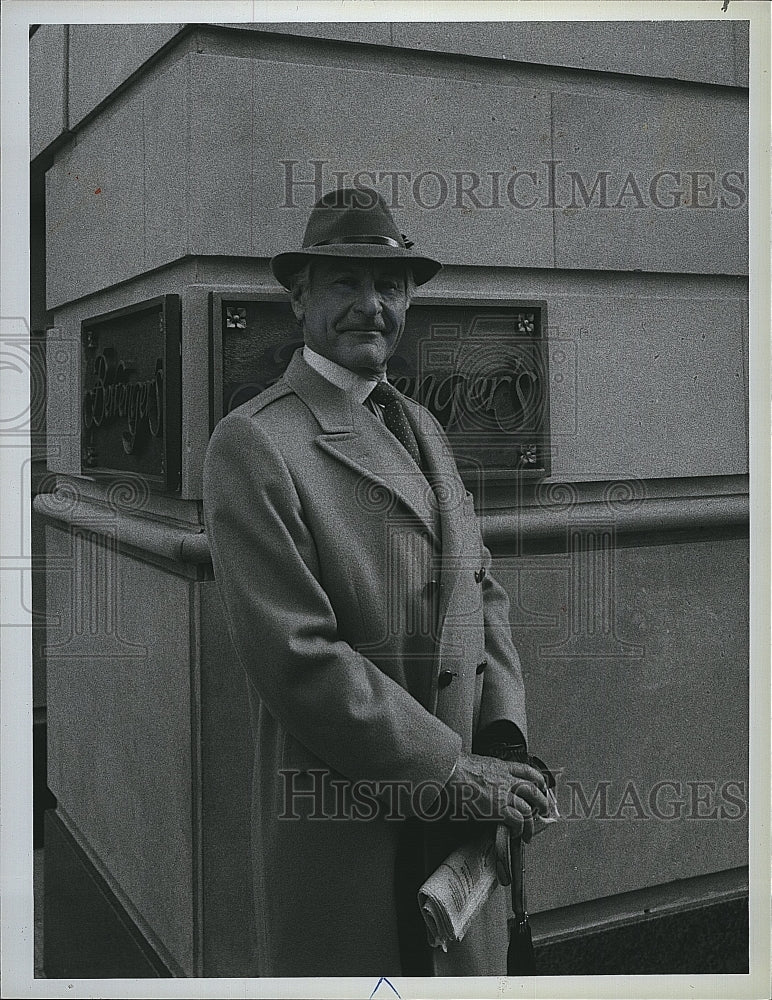 1984 Press Photo Actor Sam Wanamaker in &quot;Berrenger&#39;s&quot;- Historic Images