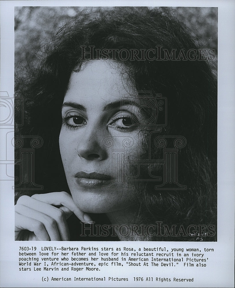 1976 Press Photo &quot;Shout At The Devil&quot; starring Barbara Parkins- Historic Images