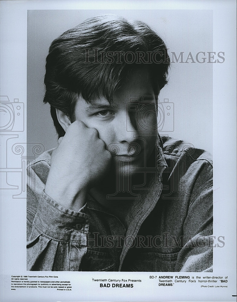 1988 Press Photo Actor Andrew Fleming In &quot;Bad Dreams&#39;- Historic Images