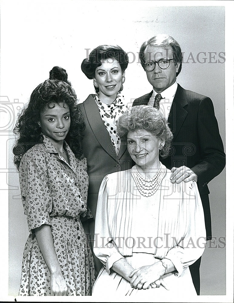 1987 Press Photo &quot;Me and Mrs. C&quot; Peg Murray, Gary Bayer, Misha McK, E Regan- Historic Images