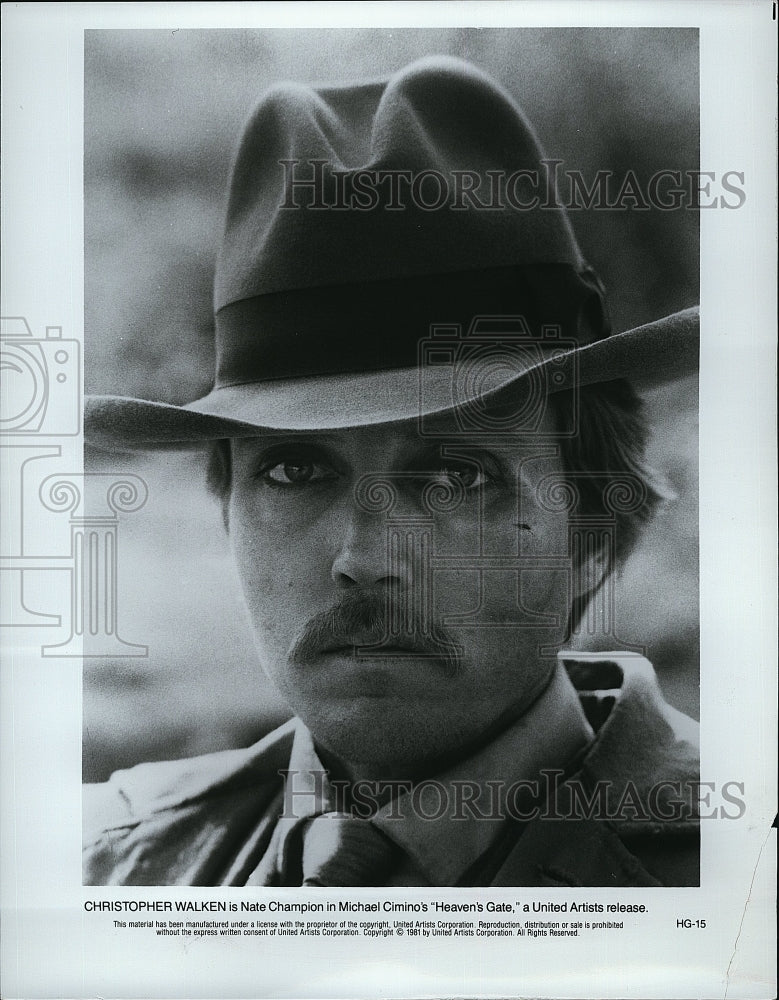 1981 Press Photo Christopher Walken American Actor Heaven&#39;s Gate Movie Film- Historic Images