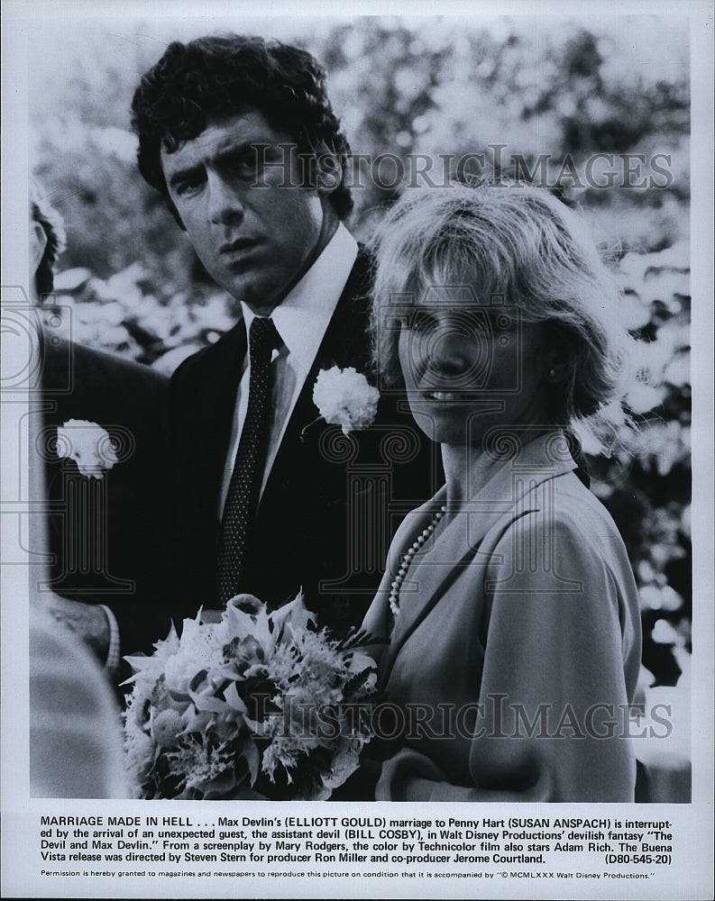 1981 Press Photo Elliott Gould &amp; Susan Anspach in &quot;The Devil &amp; Max Devlin&quot;- Historic Images