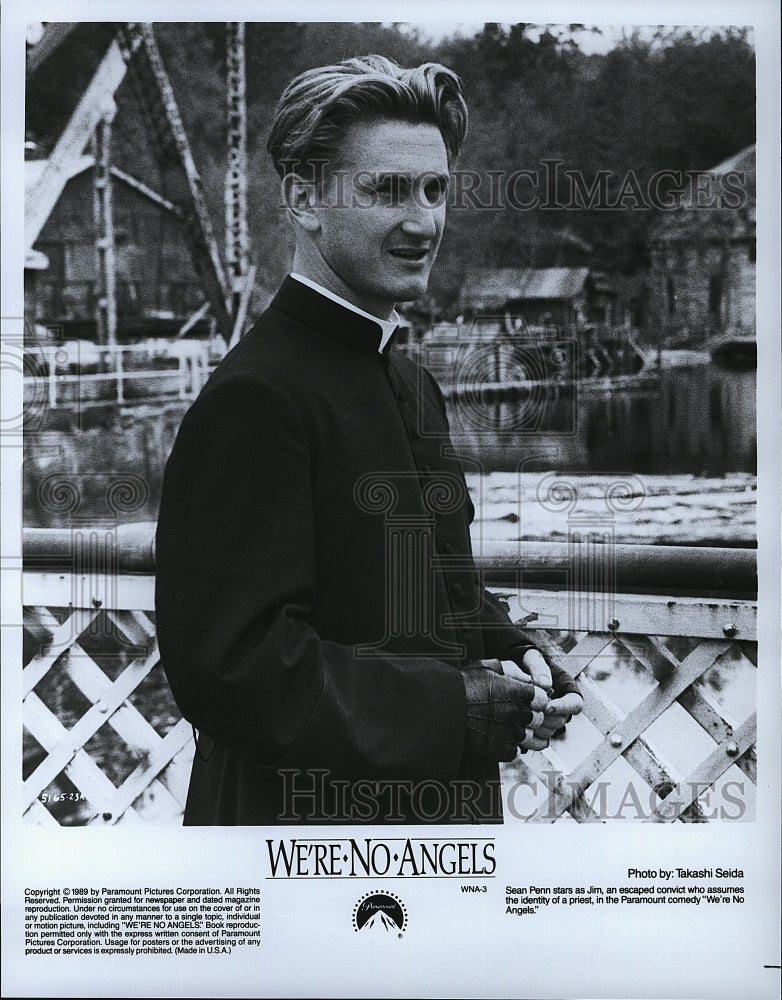 1989 Press Photo Actor Sean Penn in &quot;We&#39;re no Angels&quot;- Historic Images