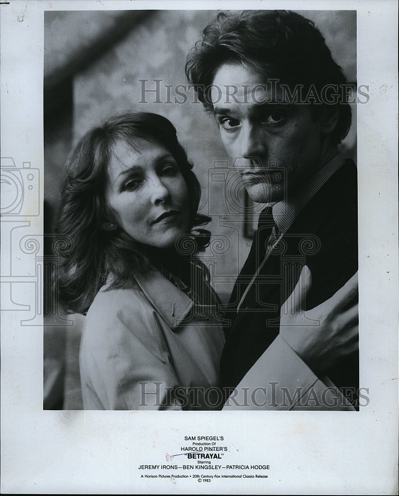 1983 Press Photo Patricia Hodge Actress Ben Kingsley Actor Betrayal Movie Film- Historic Images