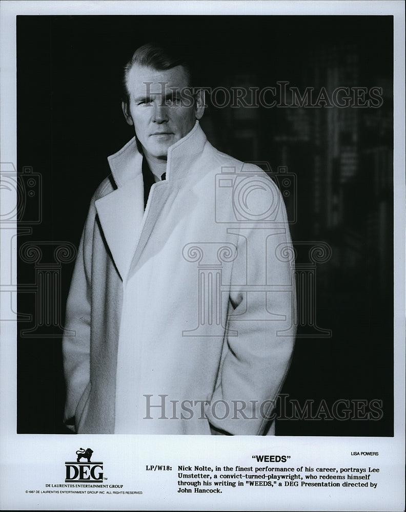 1987 Press Photo &quot;Weeds&quot; starring Nick Nolte- Historic Images