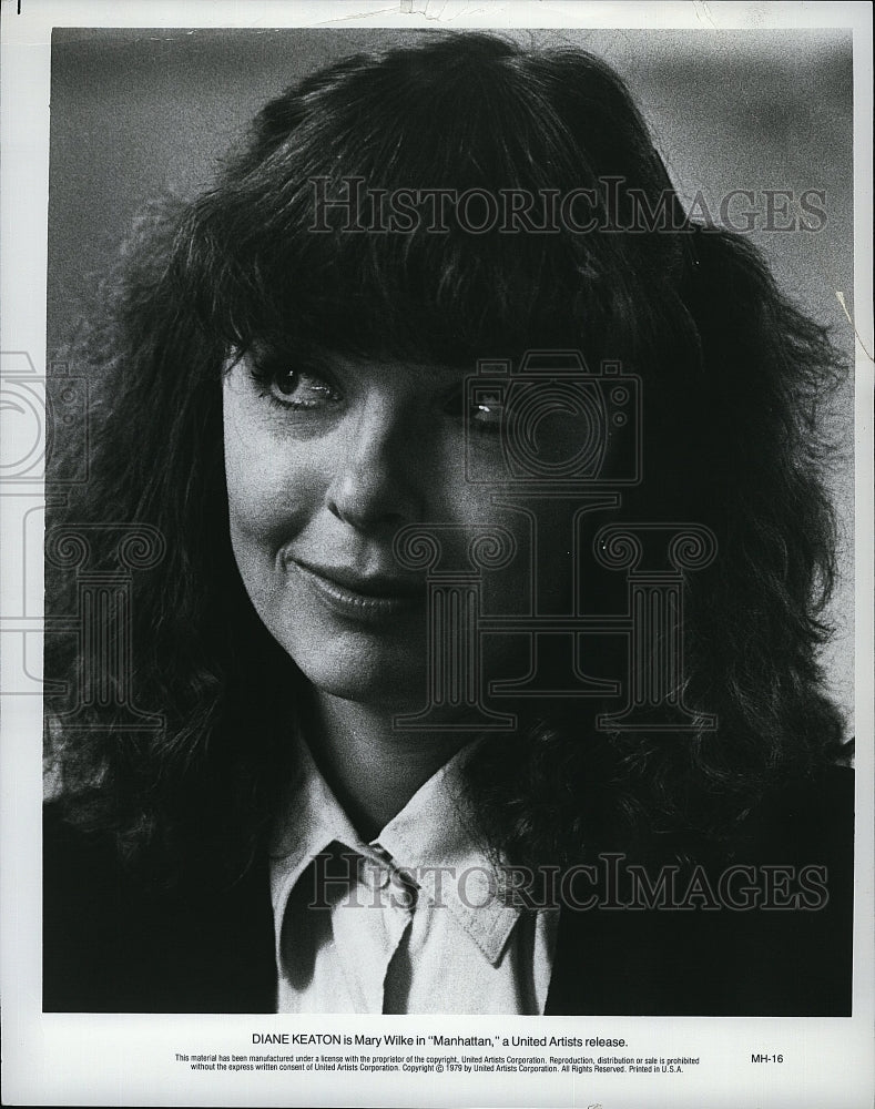 1979 Press Photo &quot;Manhattan&quot; starring Diane Keaton- Historic Images