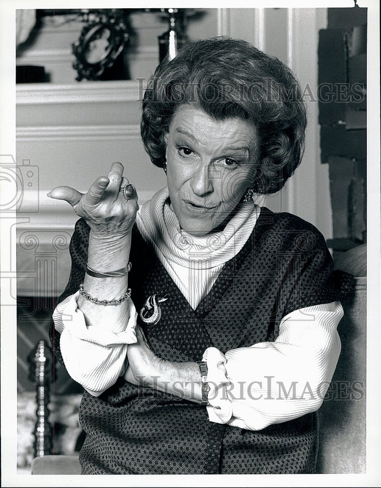 1987 Press Photo Nancy Walker as Molly McCaskey in &quot;Mama&#39;s Boy&quot;.- Historic Images