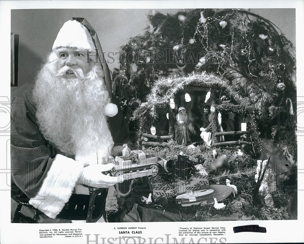 1960 Press Photo &quot; Santa Clause the Movie &quot; David Huddleston- Historic Images