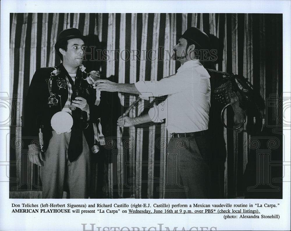 1979 Press Photo &quot;La Carpa&quot; Herbert Siguenza &amp; EJ Castillo- Historic Images