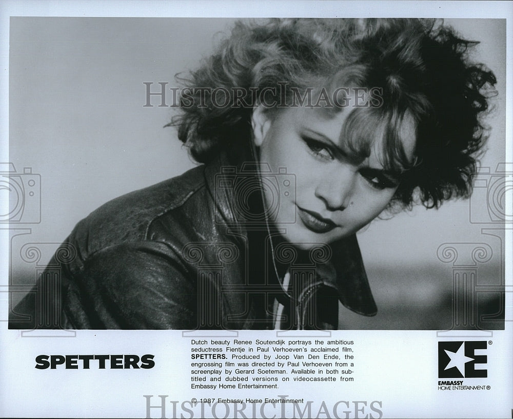 1987 Press Photo Renee Soutendijk in &quot;Spetters&quot;- Historic Images