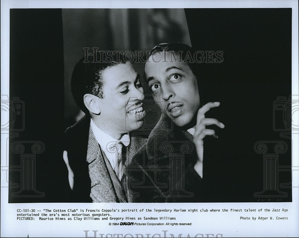 1984 Press Photo &quot;The Cotton Club&quot; Maurice Hines &amp; Gregory Hines- Historic Images