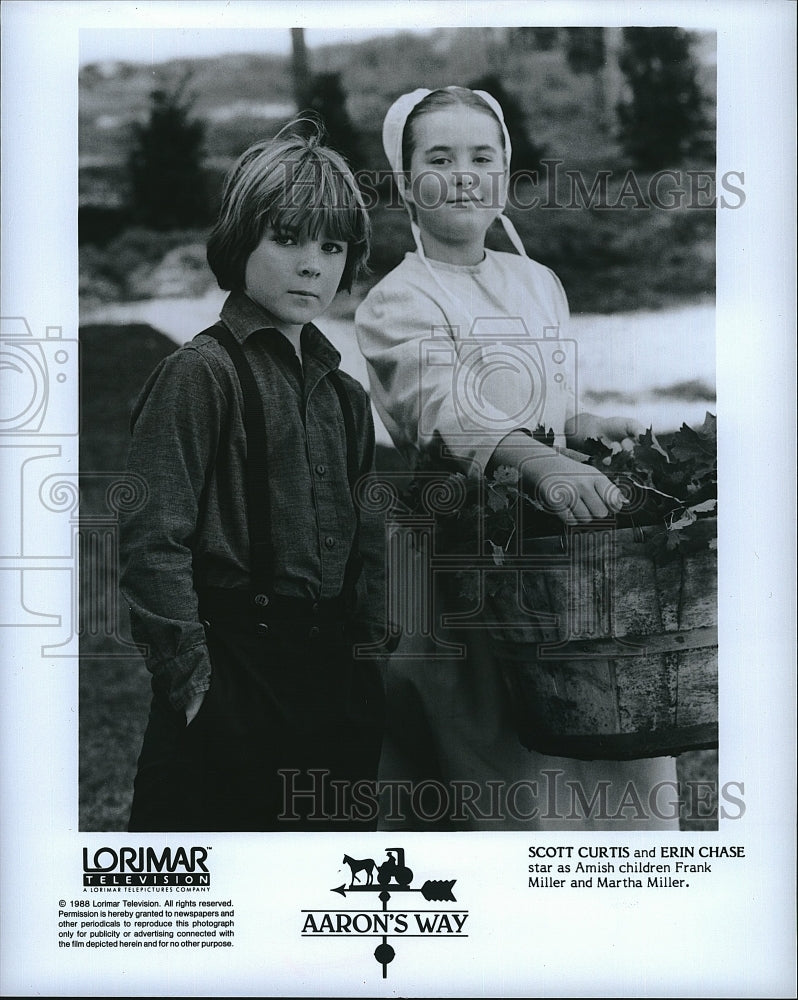 1988 Press Photo Scott Curtis, Erin Chase &quot;Aaron&#39;s Way&quot;- Historic Images