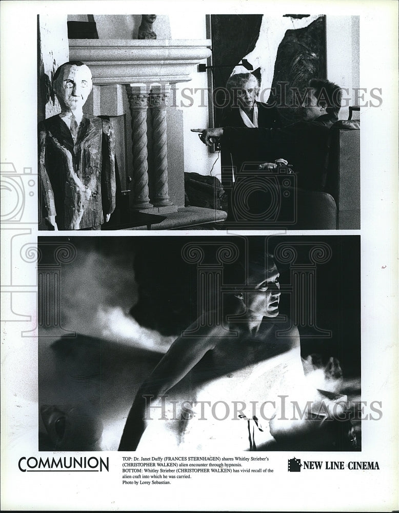 1989 Press Photo Actress Frances Sternhagen in &quot;Communion&quot;- Historic Images