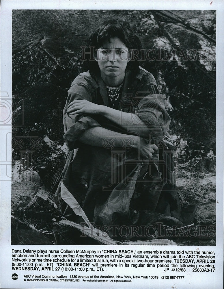 1988 Press Photo Dana Delany stars in &quot;China Beach&quot;- Historic Images