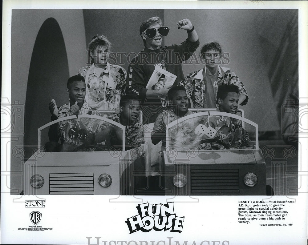 1989 Press Photo &quot;Fun House&quot; Host J. D. Roth- Historic Images