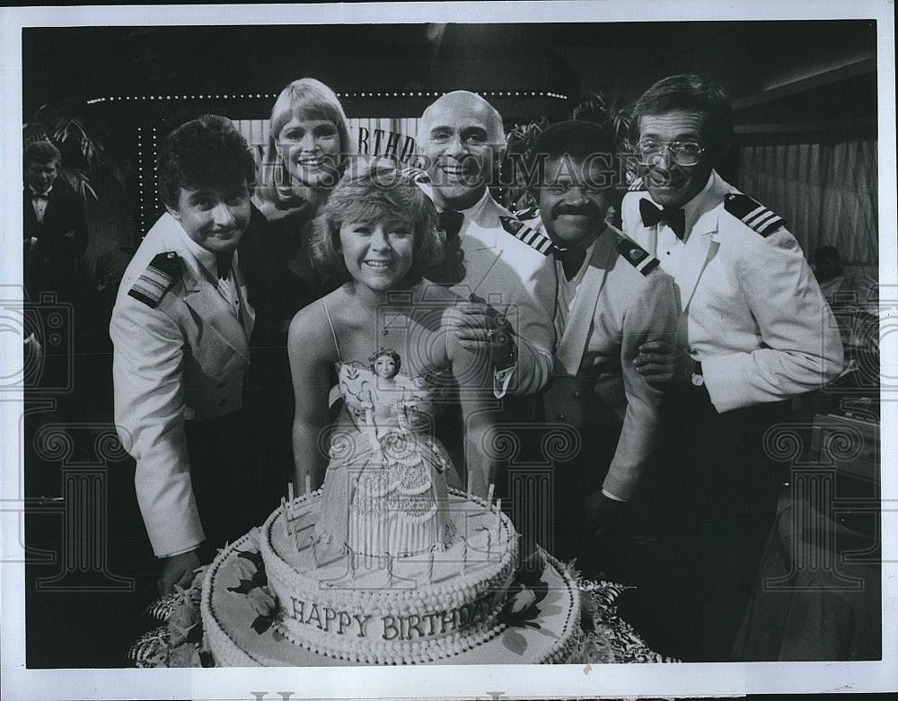 1984 Press Photo Grandy Klous Whelan MacLeod Lange Kopell Love Boat- Historic Images