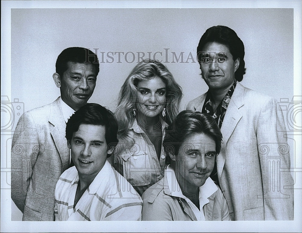 1984 Press Photo Cast of "Hawaiian Heat"- Historic Images