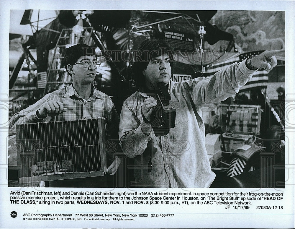 1989 Press Photo &quot;Head of the Class&quot; Dan Schneider &amp; Dan Frischman- Historic Images