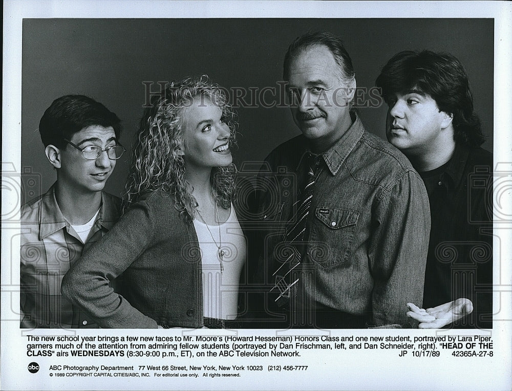 1989 Press Photo &quot;Head of the Class&quot; Howard Hesseman , D Schneider, D Frischman- Historic Images