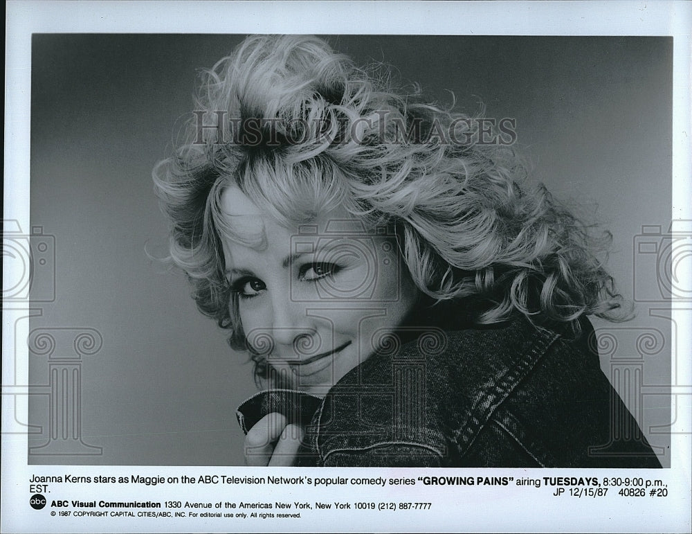 1987 Press Photo &quot;Growing Pains&quot; starring Joanna Kerns- Historic Images