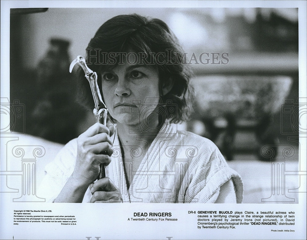 1988 Press Photo Genevieve Bujold Stars In Dead Ringers- Historic Images