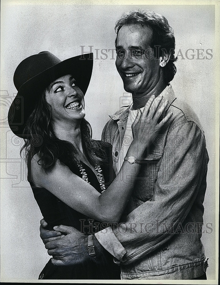 1987 Press Photo Actor Matt Laurence, Jodi Thelen In Duet- Historic Images