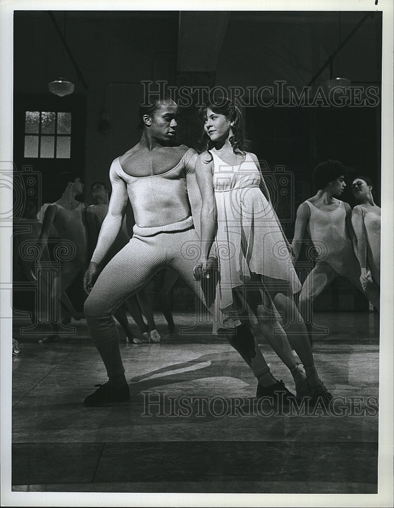 1982 Press Photo Actor, Dancer Gene Anthony Ray, Connie Needham In Fame- Historic Images