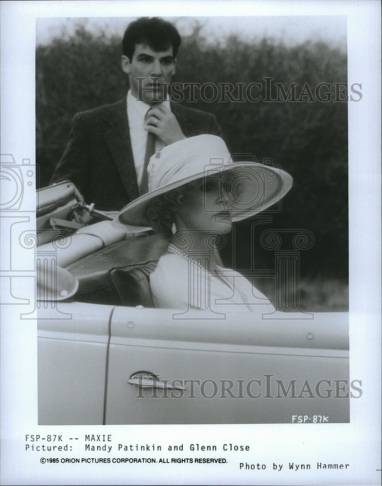 1985 Press Photo Mandy Patinkin &amp; Glenn Close star in &quot;Maxie&quot;- Historic Images