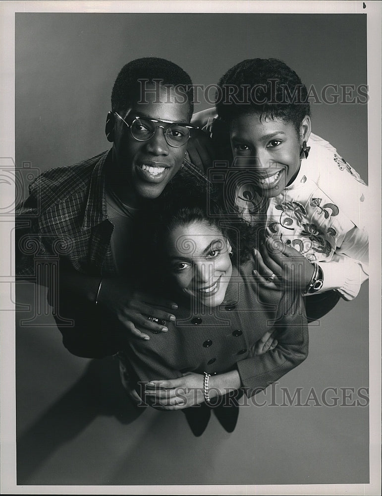 1989 Press Photo Actress Jasmine Guy &amp; Kadeem Hardison in &quot;A Different World&quot;- Historic Images