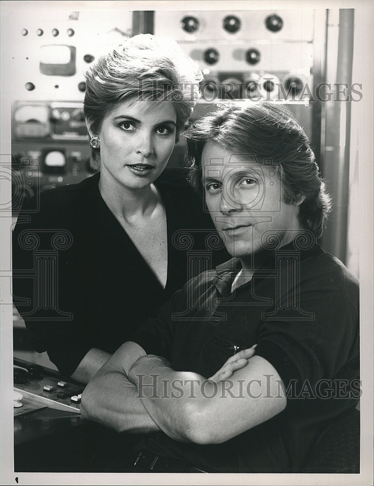 1988 Press Photo &quot;Midnight Caller&quot; Gary Cole, Wendy Kilbourne- Historic Images