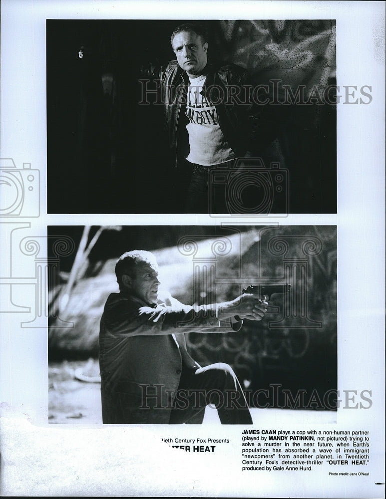 1988 Press Photo Actor James Caan in &quot;Outer Heat&quot;- Historic Images