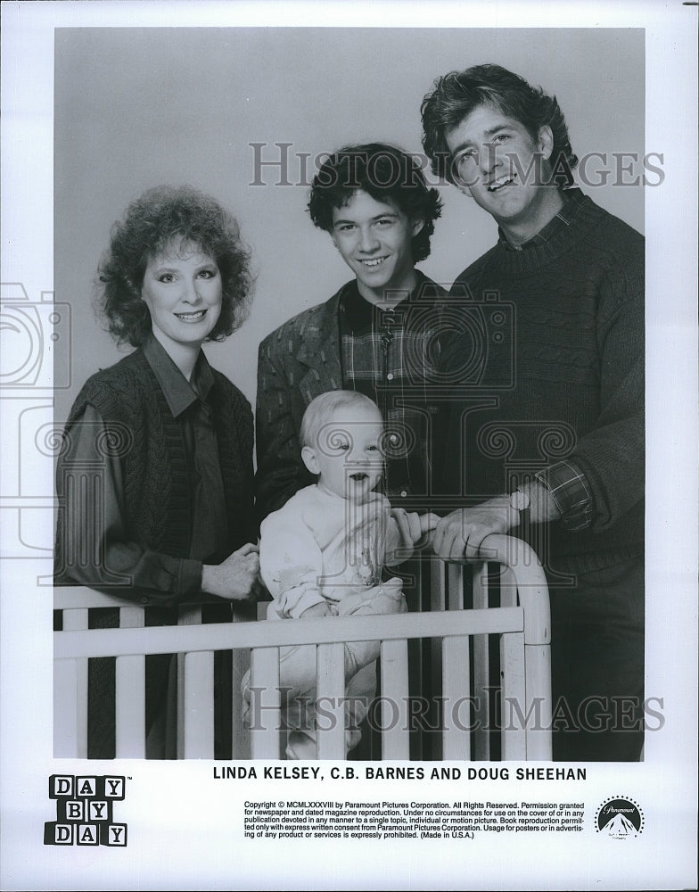 1983 Press Photo &quot;Day By Day&quot; Linda Kelsey,CB Barnes, Doug Sheehan- Historic Images