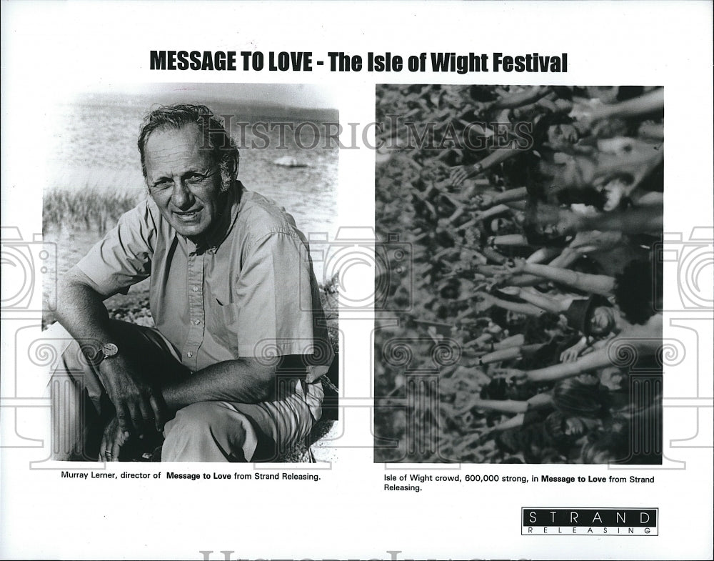 1979 Press Photo &quot;Message To Love&quot; director Murray Lerner at Isle of Wight- Historic Images