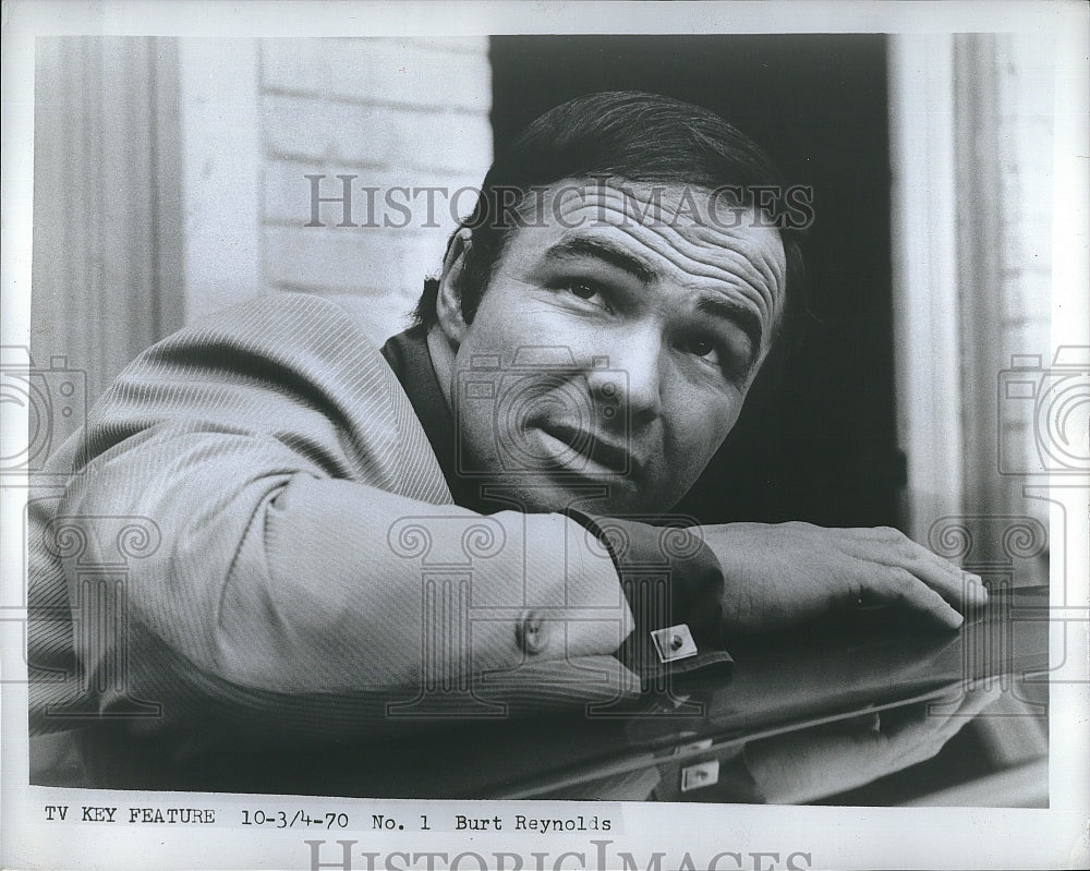 1970 Press Photo Burt Reynolds Actor in Scene from Unknown Film- Historic Images