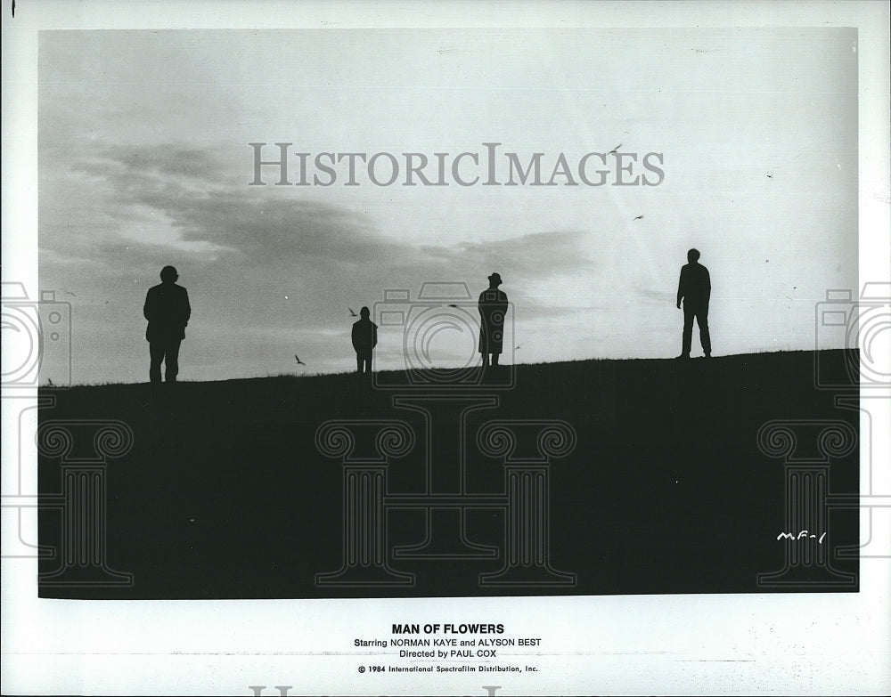 1984 Press Photo Man of Flowers Norman Kaye Alyson Best- Historic Images